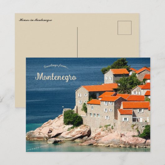 Houses in Montenegro ポストカード (正面/裏面)
