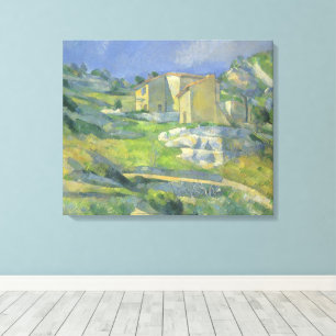 Houses in Provence by Paulセザンヌ,ヴィンテージアート キャンバスプリント
