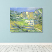 Houses in Provence by Paulセザンヌ,ヴィンテージアート キャンバスプリント (インサイチュ (ウッドフロア))
