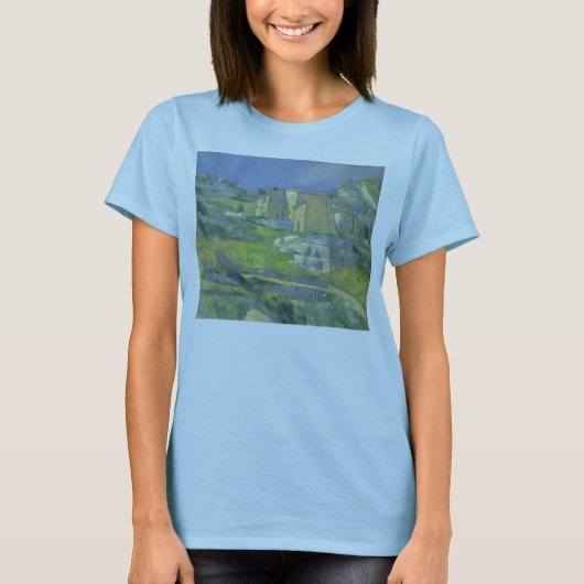 Houses in Provence by Paulセザンヌ,ヴィンテージアート Tシャツ (正面)