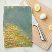 Houses of Parliament, Stormy Sky by Claude Monet キッチンタオル (四つ折り)