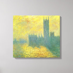 Houses of Parliament, Stormy Sky by Claude Monet キャンバスプリント