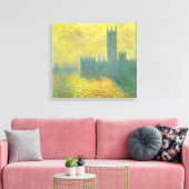 Houses of Parliament, Stormy Sky by Claude Monet キャンバスプリント (インサイチュ (リビング))
