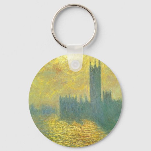 Houses of Parliament, Stormy Sky by Claude Monet キーホルダー (正面)