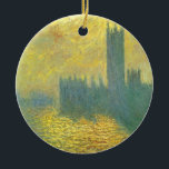 Houses of Parliament, Stormy Sky by Claude Monet セラミックオーナメント<br><div class="desc">クロード・モネによる議会のStormy Sky (1904)は、ヴィンテージの印象派の美術素晴らし建築絵画建築だ。イギリスのロンドンのテムズ川にビッグ・ベンを連れたイギリスの国会議事堂は、嵐の日にシルエットで飾られた。モネ絵を描は、ロンドン滞在中に英国議会の本拠地であるウェストミンスター宮殿の一連の絵画を描いた。絵画はすべて同じ大きさと視点を持ち、聖トマス病院のモネの窓はテムズ川を見下ろす。彼らは絵を描日時と違う天候の状況で違うある。アーティストについて：クロード・モネ(1840-1926)は印象派の運動の創始者であフランスのり絵画、その絵画の大部分は「空中に浮かぶ」（野外に浮かぶ）スタイル印象派の風景である。</div>