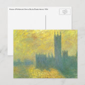 Houses of Parliament, Stormy Sky by Claude Monet ポストカード (正面/裏面)