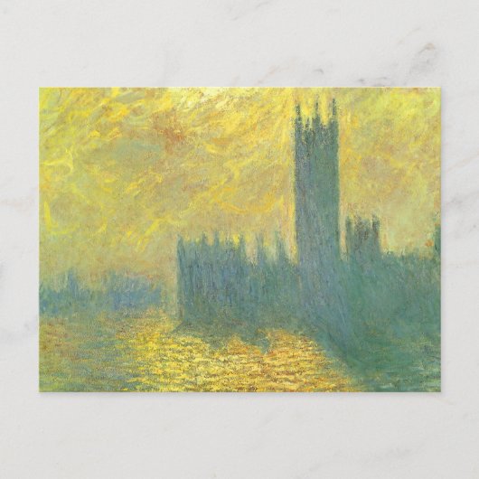 Houses of Parliament, Stormy Sky by Claude Monet ポストカード (正面)