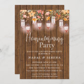 Housewarming BBQ Mason Jar Invitation 招待状 (正面/裏面)