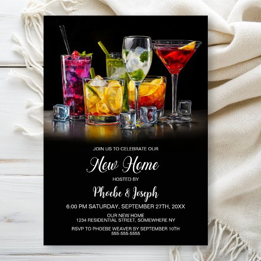 Housewarming Cocktail Party 招待状