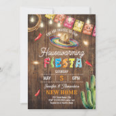 Housewarming Fiesta Party New Home 招待状 (正面)