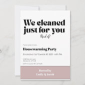 Housewarming Invitation • Funny New Home Party Inv カード (正面)