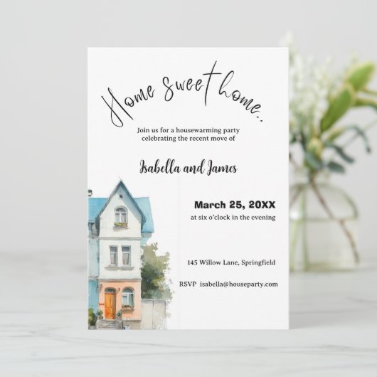 Housewarming Invitation • Home Sweet Home 招待状 (スタンド正面)