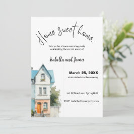 Housewarming Invitation • Home Sweet Home 招待状