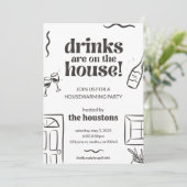 Housewarming Invitation House Warming Invite House 招待状 (スタンド正面)