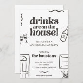 Housewarming Invitation House Warming Invite House 招待状 (正面/裏面)