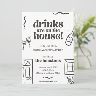 Housewarming Invitation House Warming Invite House 招待状