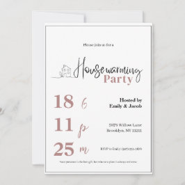 Housewarming Invitation • Modern New Home Party In 招待状
