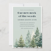 Housewarming Invitation Our New Neck of the Woods 招待状 (正面)