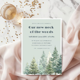 Housewarming Invitation Our New Neck of the Woods 招待状