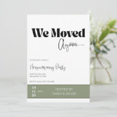 Housewarming Invitation • We Moved New Home Party  カード (スタンド正面)