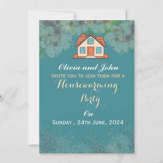Housewarming Invitations  招待状 (正面)
