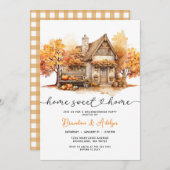  Housewarming Party Home Sweet Home Pumpkin 招待状 (正面/裏面)