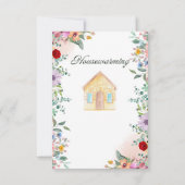 Housewarming Party Invitation, New Home invitation 招待状 (裏面)