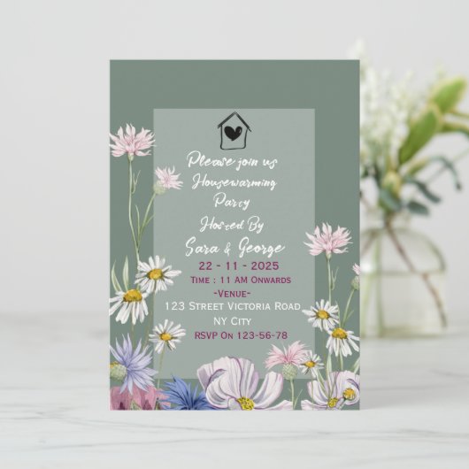 Housewarming Party Invitations  招待状 (スタンド正面)