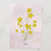 Housewarming Party Invitations  招待状 (裏面)