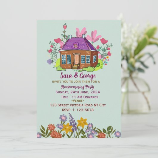 Housewarming Party Invitations  招待状 (スタンド正面)