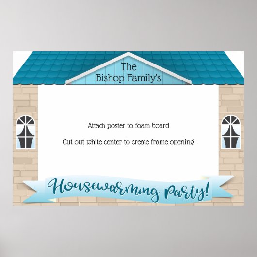 Housewarming Party photo booth frame poster prop ポスター (正面)