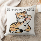 Housse de Coussin Kawaii avec Adorable Tigre クッション (ブランケット)