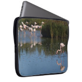 Housse d'ordinateur flamants roses ラップトップスリーブ (正面右)
