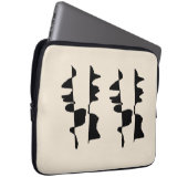 Housse d'Ordinateur Portable - Abstrait Dual Face ラップトップスリーブ (正面右)