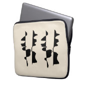 Housse d'Ordinateur Portable - Abstrait Dual Face ラップトップスリーブ (正面左)