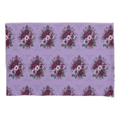 Housse d'Oreiller - Bouquet de Violettes 枕カバー (正面)