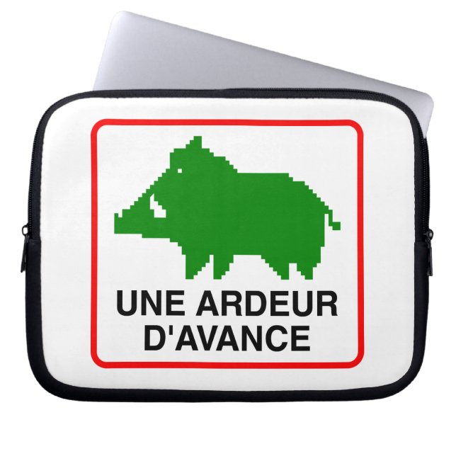 Housse ordinateur portable - UNE ARDEUR D'AVANCE ラップトップスリーブ (正面)