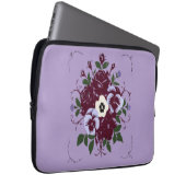 Housse pour Ordinateur Portable Bouquet de Violett ラップトップスリーブ (正面右)