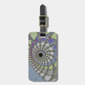 Housse Pour Ordinateur Portable Fractale texture v ラゲッジタグ (正面縦)