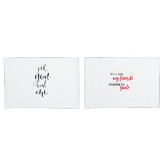Housse Saint-Valentin Élégante "Just You and Me"  枕カバー