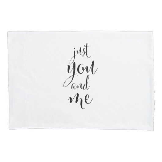 Housse Saint-Valentin Élégante "Just You and Me"  枕カバー (正面左)