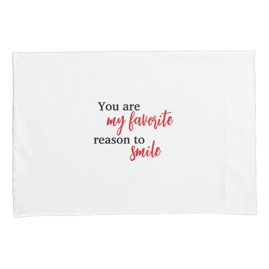 Housse Saint-Valentin Élégante "Just You and Me" 枕カバー (正面右)