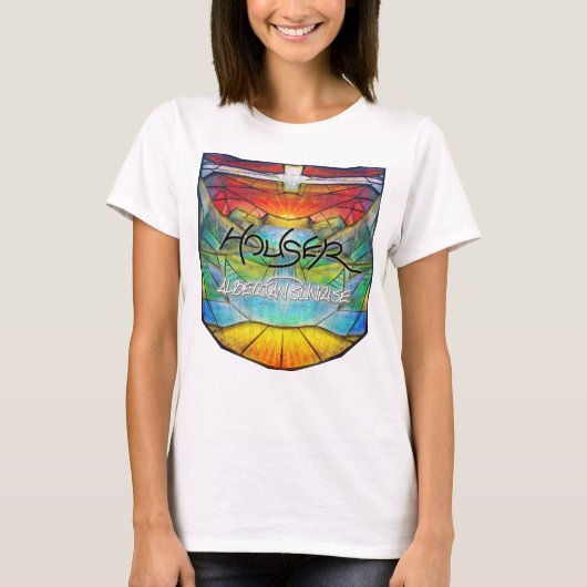 HOUSSER - LIGHT LADEYS Tシャツ(クレスト前面) Tシャツ (正面)