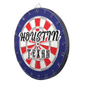 HOUSTIN Texas White, Silver, Red, And Navy Blue ダーツボード (正面右)