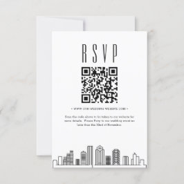 Houston結婚のQRコードRSVP 招待状