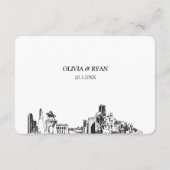 Houston結婚のRSVP伝統的 Meal Option エンクロージャーカード (裏面)