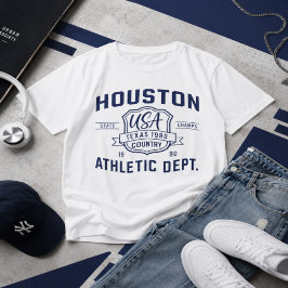 Houston Athletic Department Texas Vintage Varsity Tシャツ