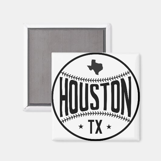 Houston Baseball Themed マグネット (正面/裏面)
