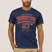 Houston City University Vintage College Style Tシャツ (正面)