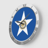 Houston flag Large Clock ラージ壁時計 (傾斜)